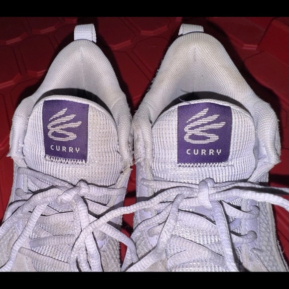 Size 5Y, Under Armour Curry 3Z 24 Basketball Shoes, Salt Purple - Picture 9 of 10
